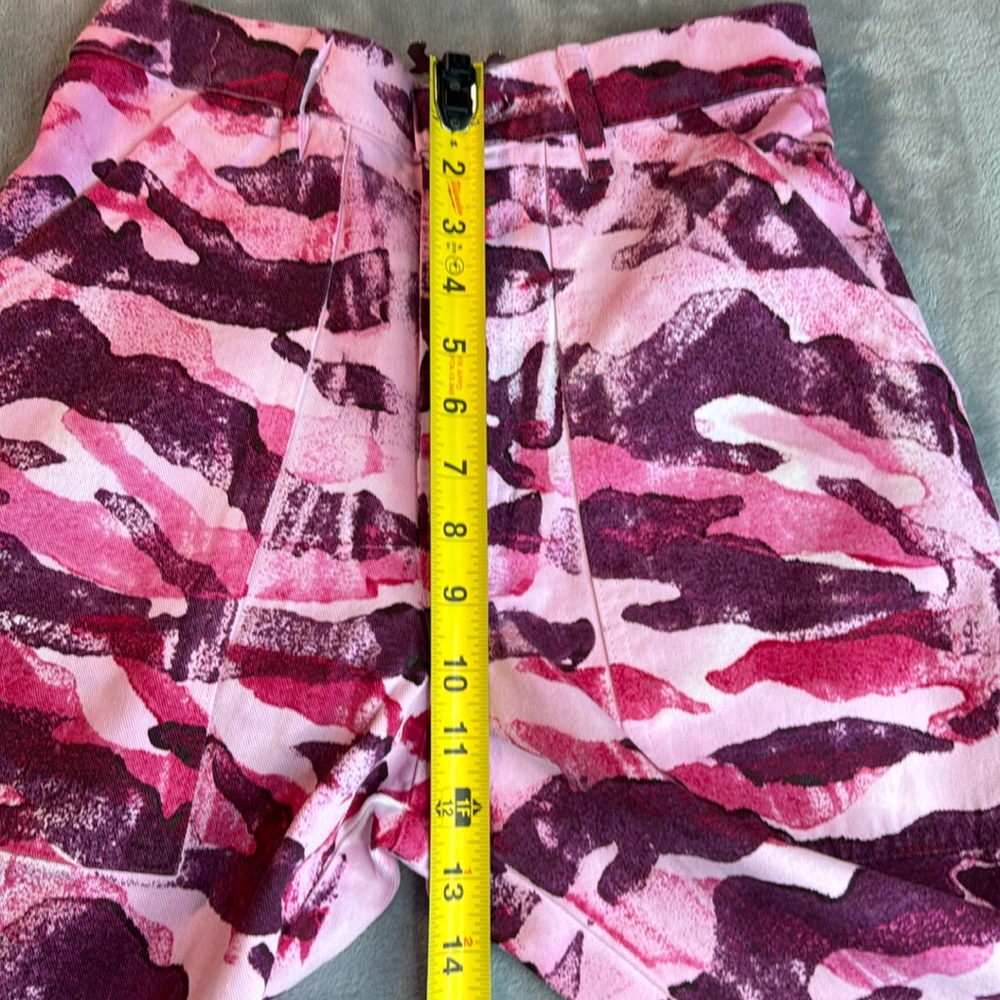 Rare NWOT Big Bud Press Walk Of Fame Paint Stamped Camo Work Pants Pink … - Picture 13 of 14